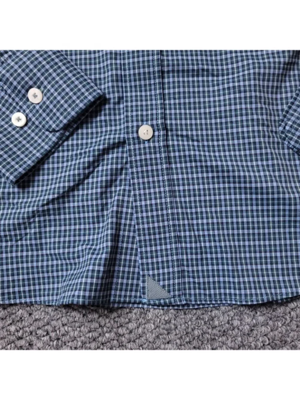 UNTUCKit Delune Shirt Mens L Large Relaxed Blue Button Long Sleeve